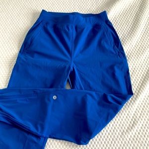 Lululemon joggers. Bright blue. Zip ankle. Not cropped. (28”)